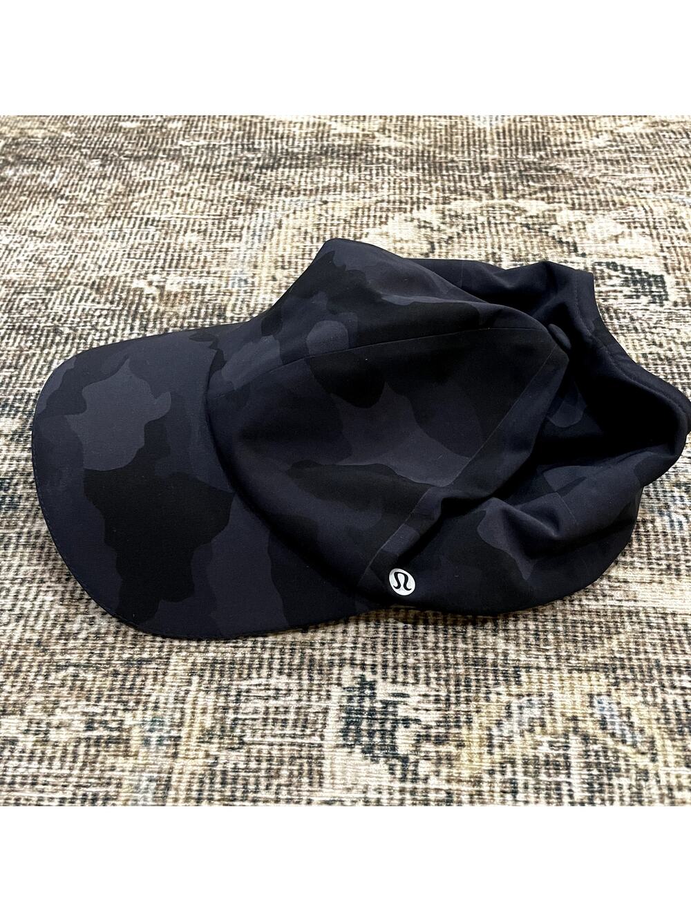 Lululemon Fast Free Hat Black Camo Reflective Adjustable